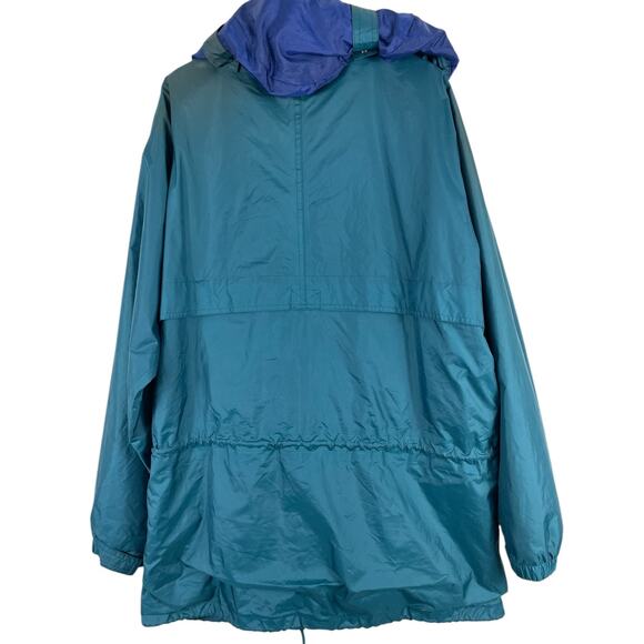 Helly Hansen Mens Large Packable Adjustable Rain Wind Full Zip Jacket Blue Flaws - Picture 7 of 16